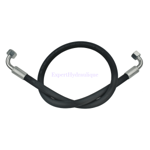 Flexible hydraulique 2SN DN12 2 raccords coudés F 1/2″ BSP
