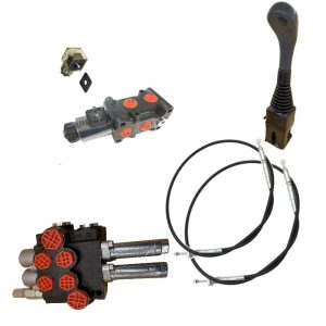 Kit hydraulique 3 fonctions pour chargeur avec Joystick 40 litres