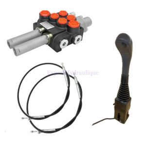 Kit hydraulique chargeur 1 DE + 1 DE flottante 80l avec Joystick