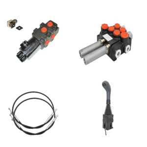 Kit hydraulique 3 fonctions pour chargeur avec Joystick 80l/min